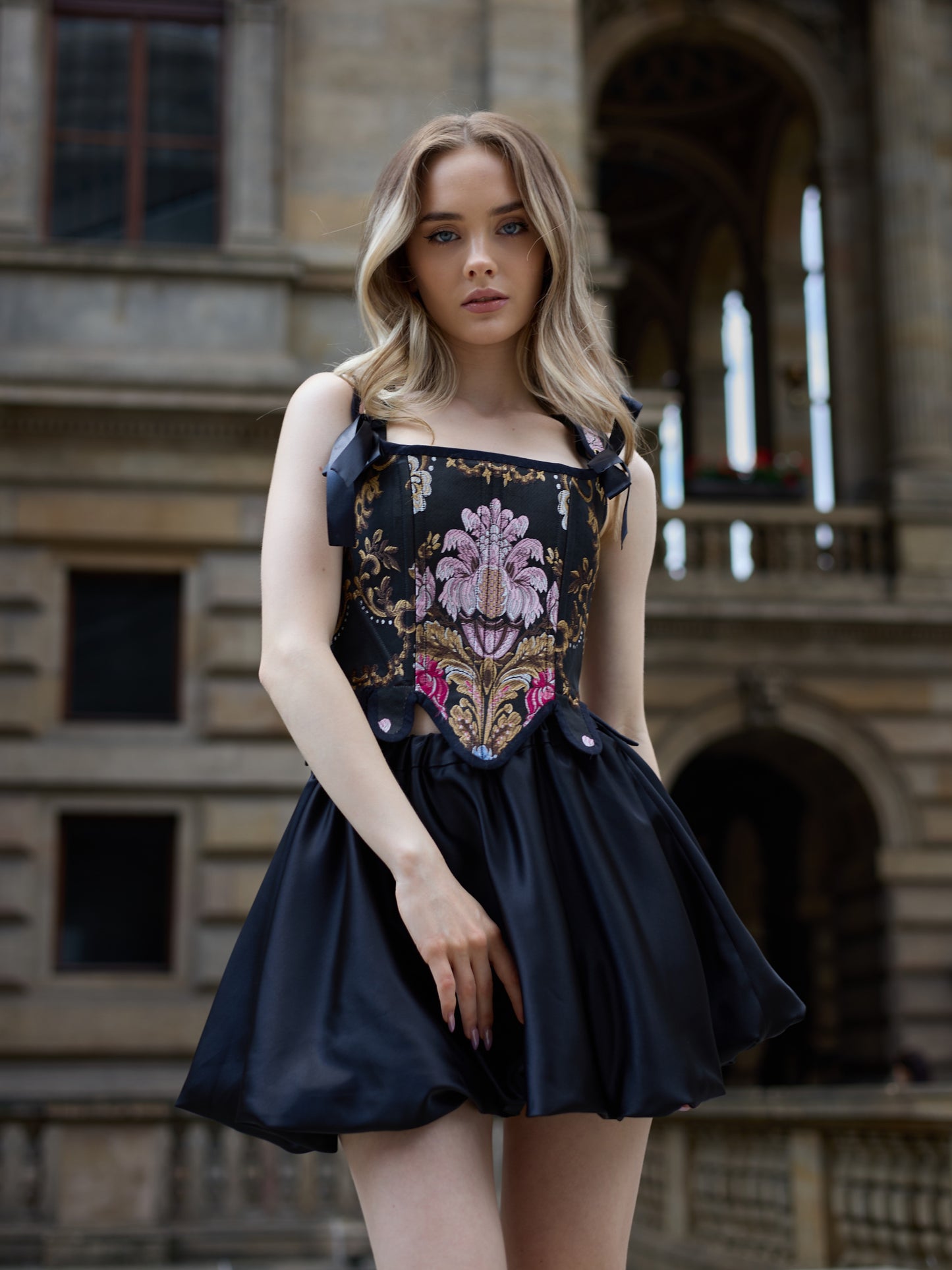 The Lily Corset & Onyx Mini Skirt